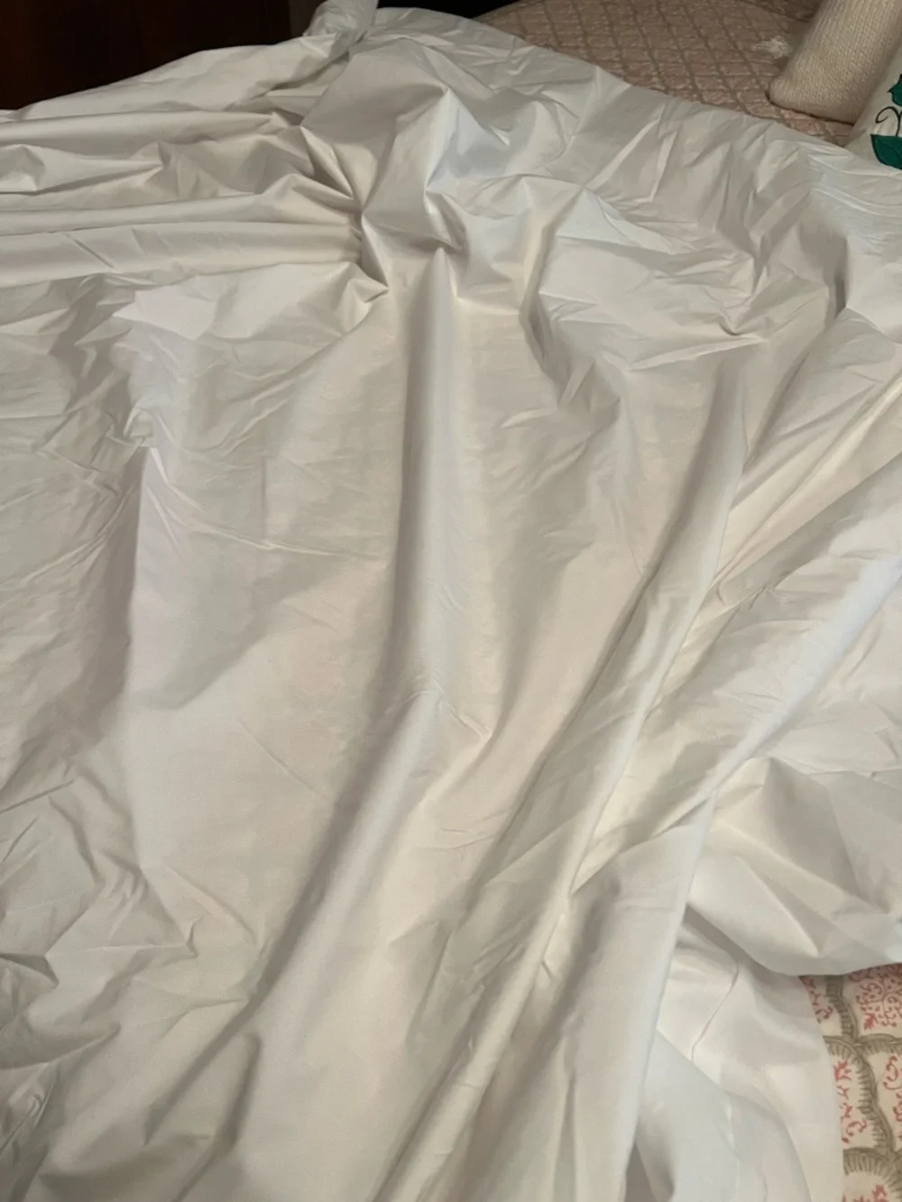 White Fitted Mattress Protector, King